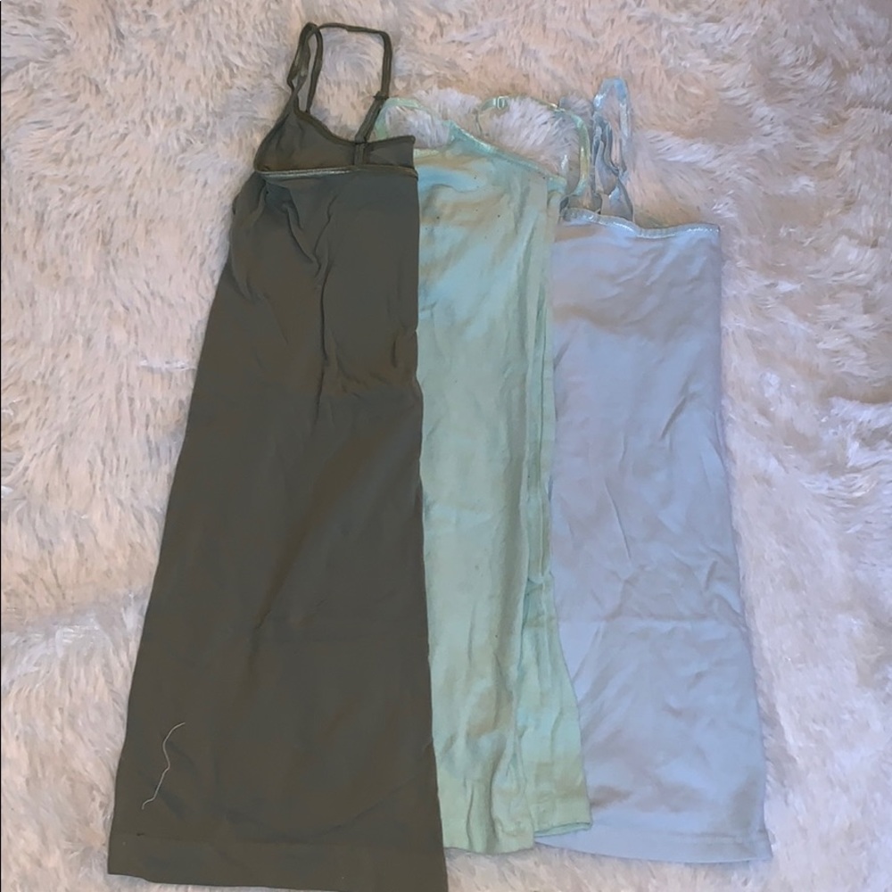 Skinny strap tanks
